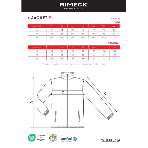 Rimeck meeste fliis 501 punane - Image 4