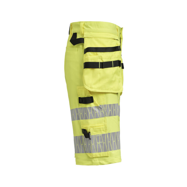 Jobman ripptaskutega stretch lühikesed püksid Hi-Vis kollane 2296 - Image 4