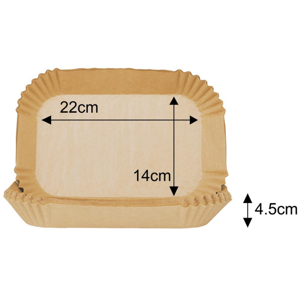 Klausberg kuumaõhufritüüri küpsetuspaberid 100tk 22x14cm KB-7783 - Image 3