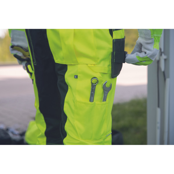 Cerva Max Vivo HV FP ripptaskutega vööpüksid Hi-Vis kollane - Image 6