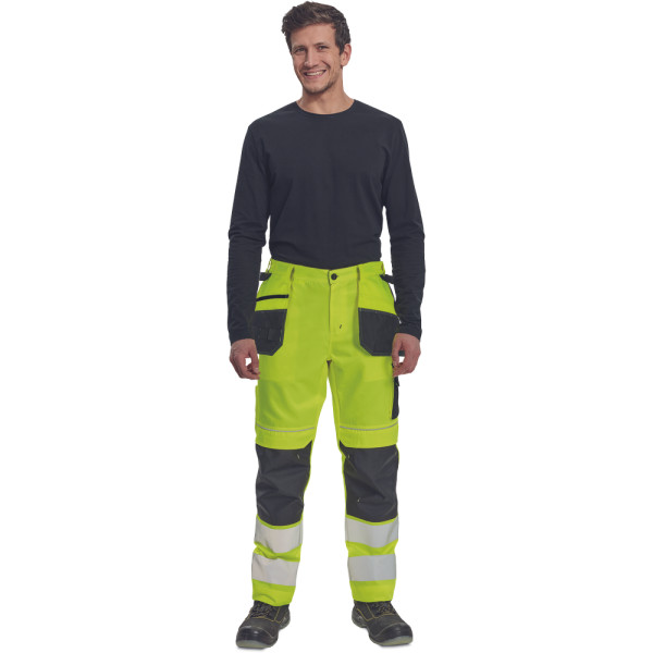 Cerva Max Vivo HV FP ripptaskutega vööpüksid Hi-Vis kollane - Image 4